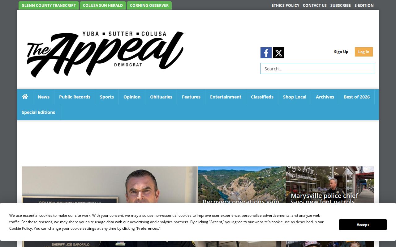 Appeal-Democrat Yuba-Sutter local news homepage